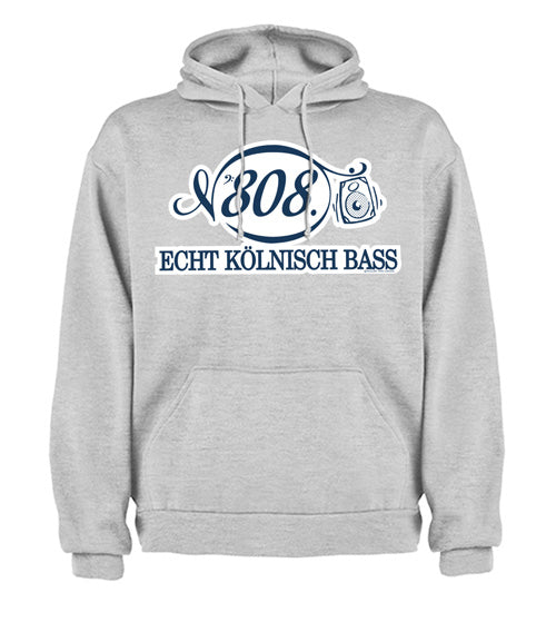 808 Hoodie Grau Meliert